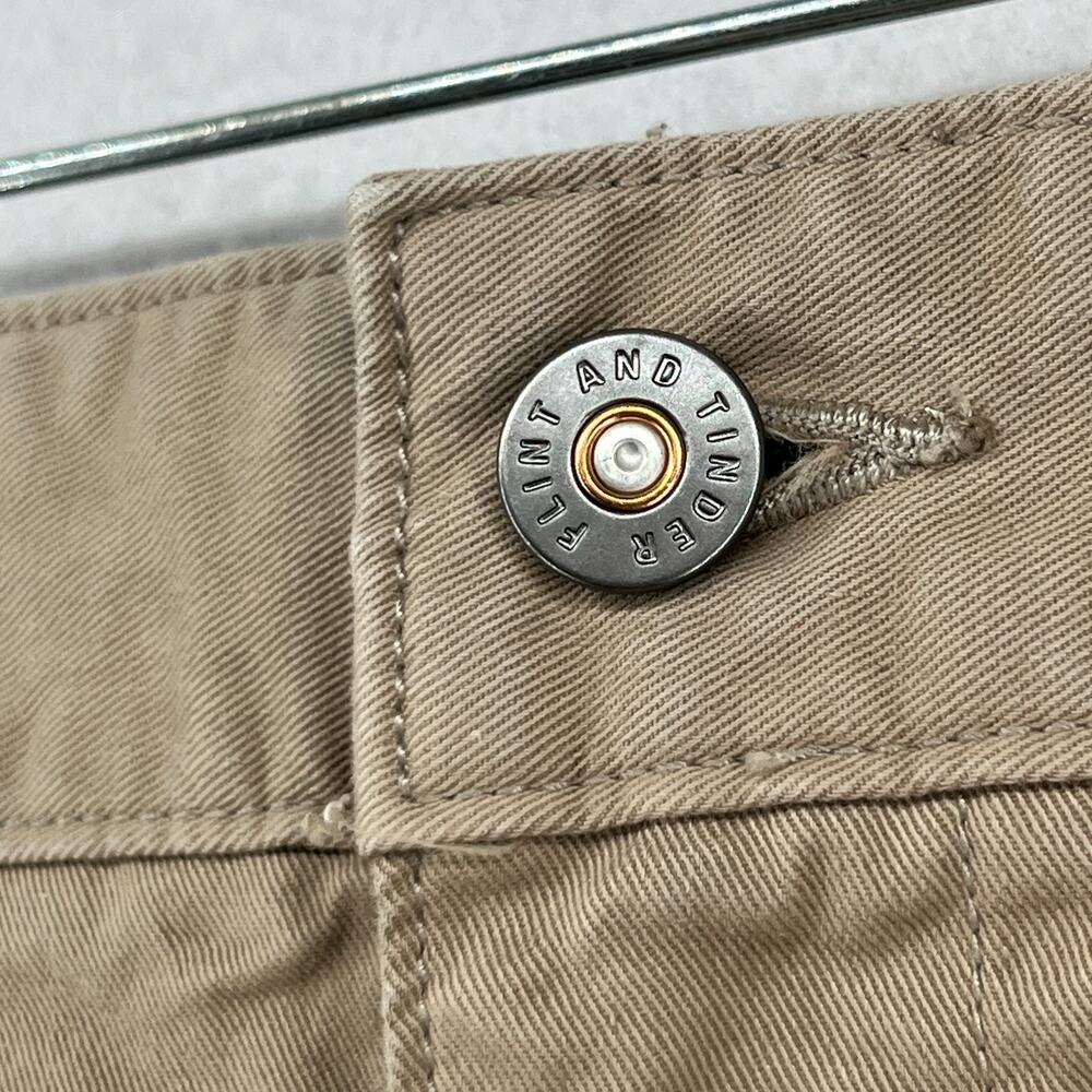 FLINT AND TINDER Short Mens 36 Huckberry 5" 365 Chino Stretch Cotton Brown - Picture 8 of 14